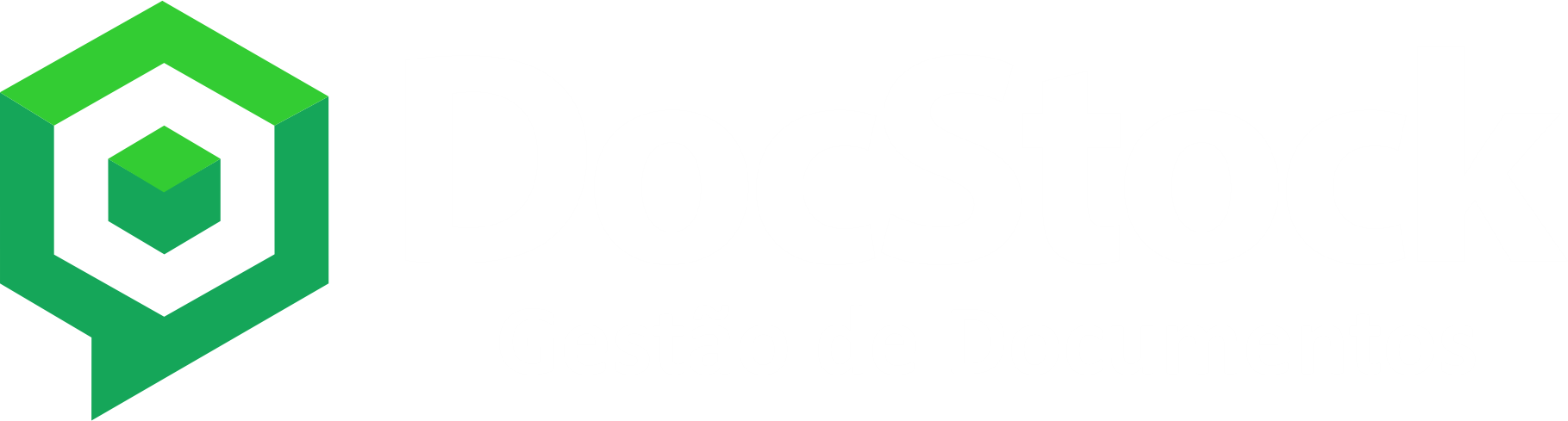 logotipo docstock branco